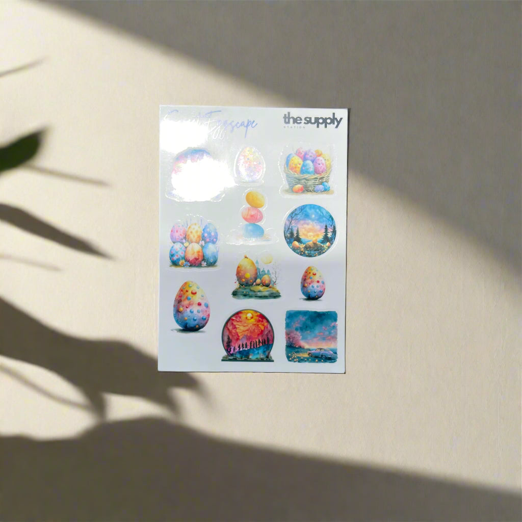 Sweet Eggscape Sticker Sheet
