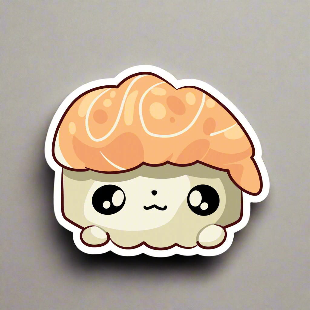 Sushi Squad Waterproof Die-Cut Stickers – Kawaii & Durable