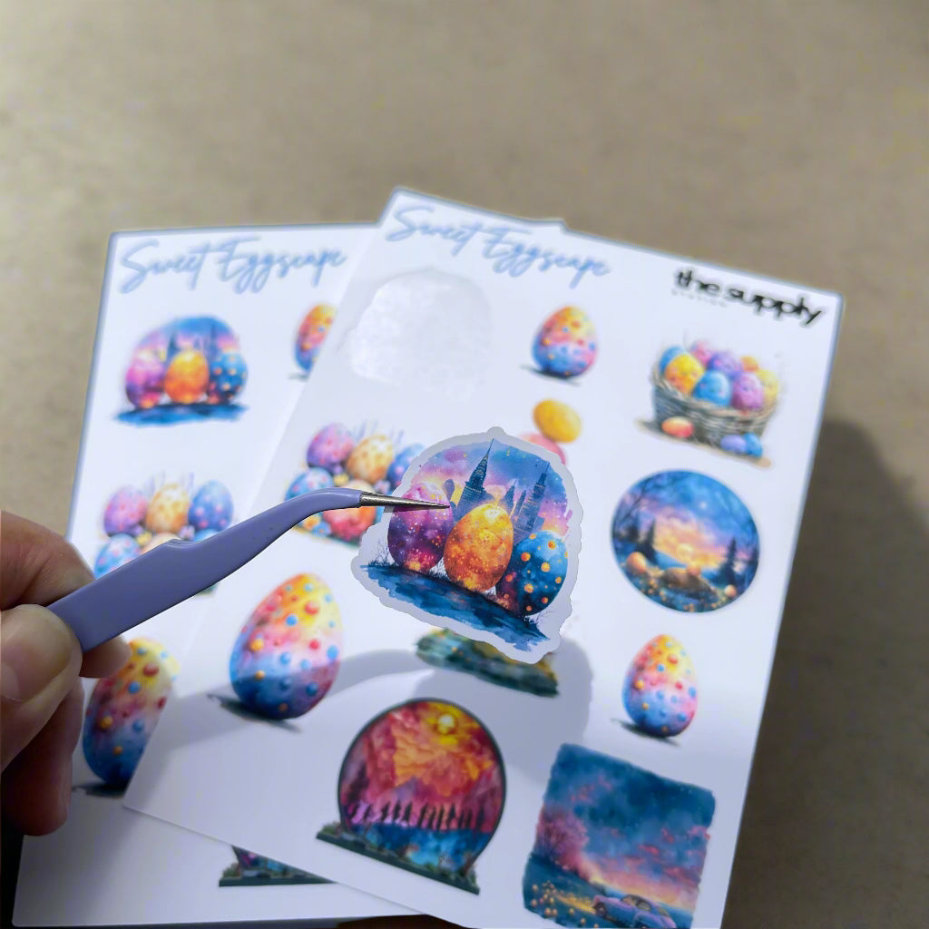 Sweet Eggscape Sticker Sheet