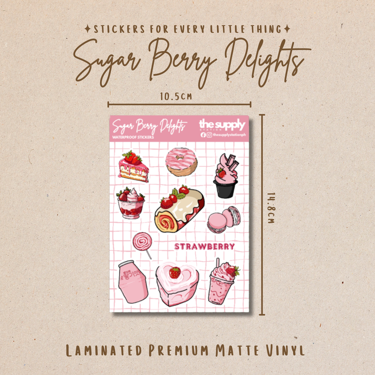Sugar Berry Delights Sticker Sheet