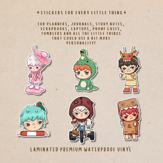 Hirono Mini Die-Cut Stickers – Cute Mini Character Stickers