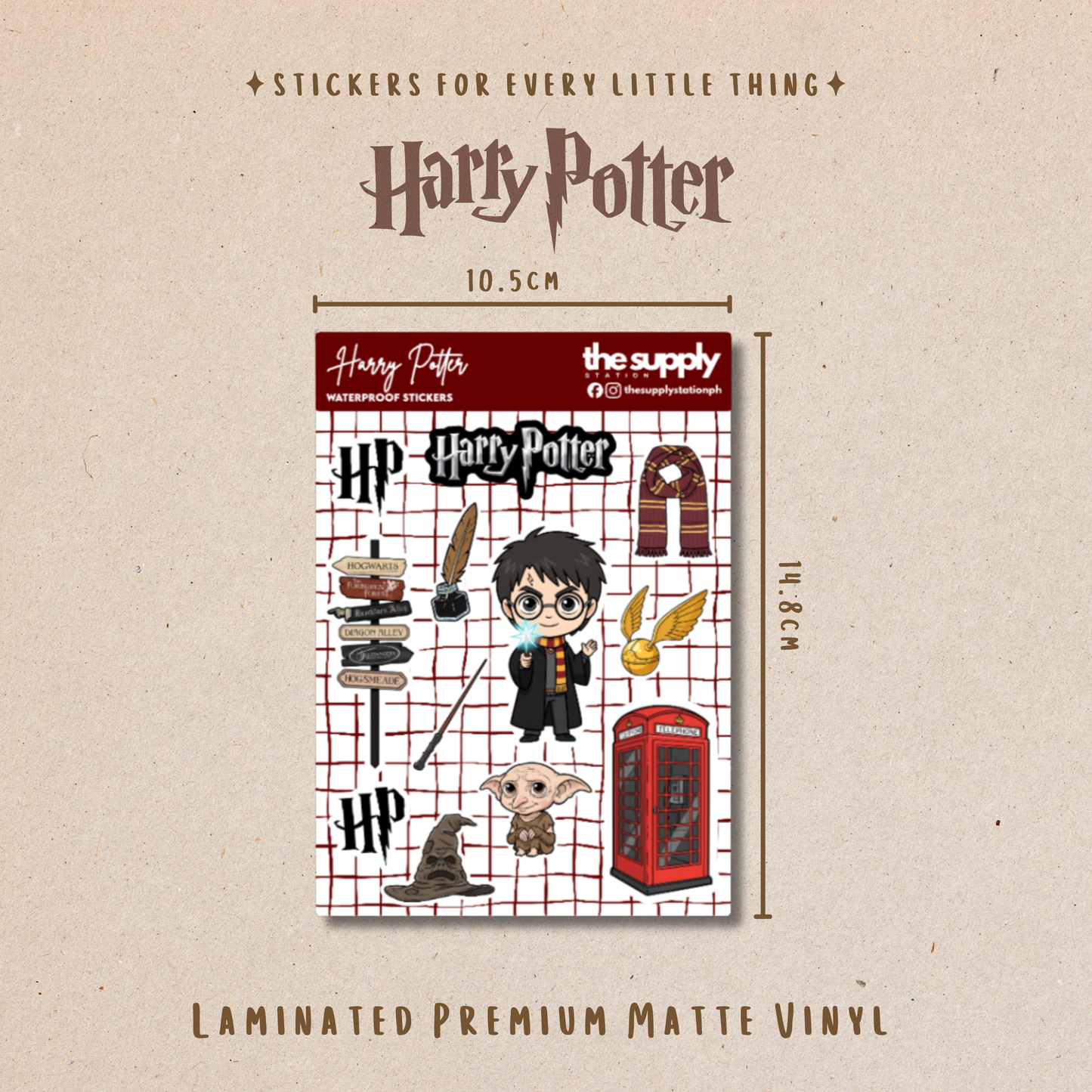 Harry Potter Sticker Sheet | Hogwarts Wizarding World Stickers