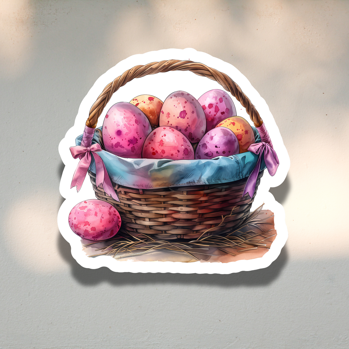 Pink Hatch Sticker Sheet