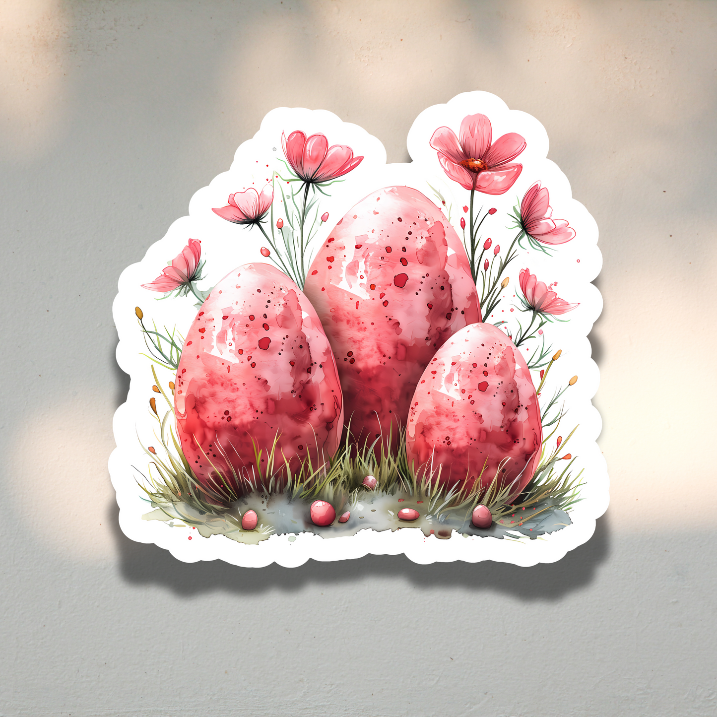 Pink Hatch Sticker Sheet