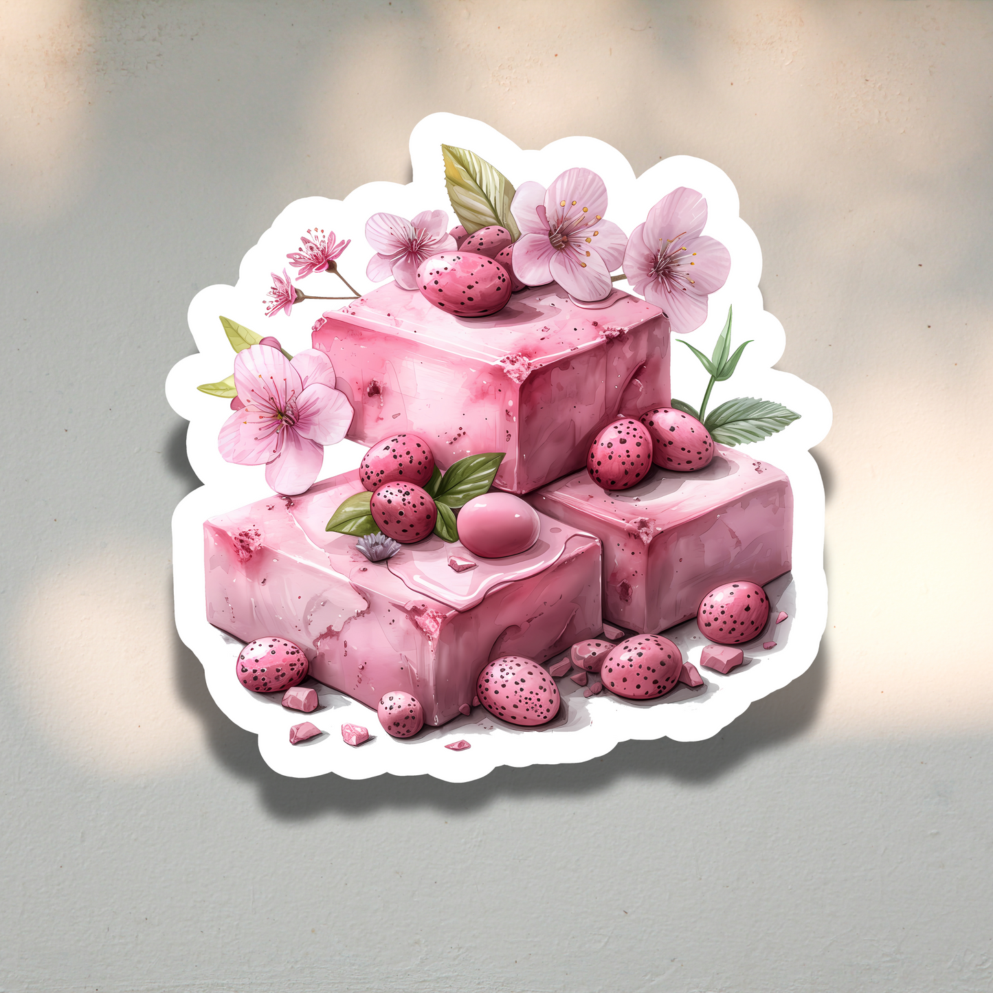 Pink Hatch Sticker Sheet