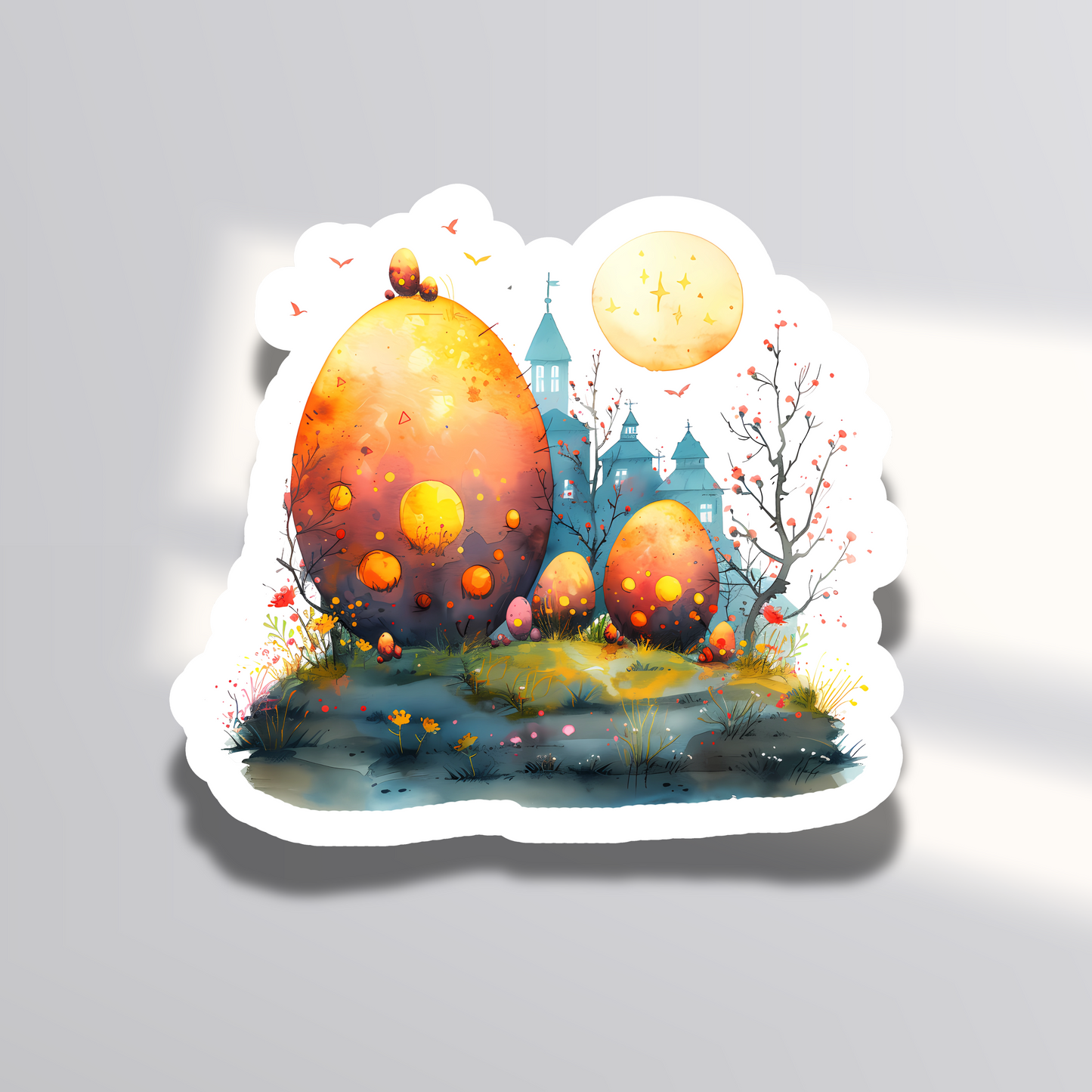 Sweet Eggscape Sticker Sheet