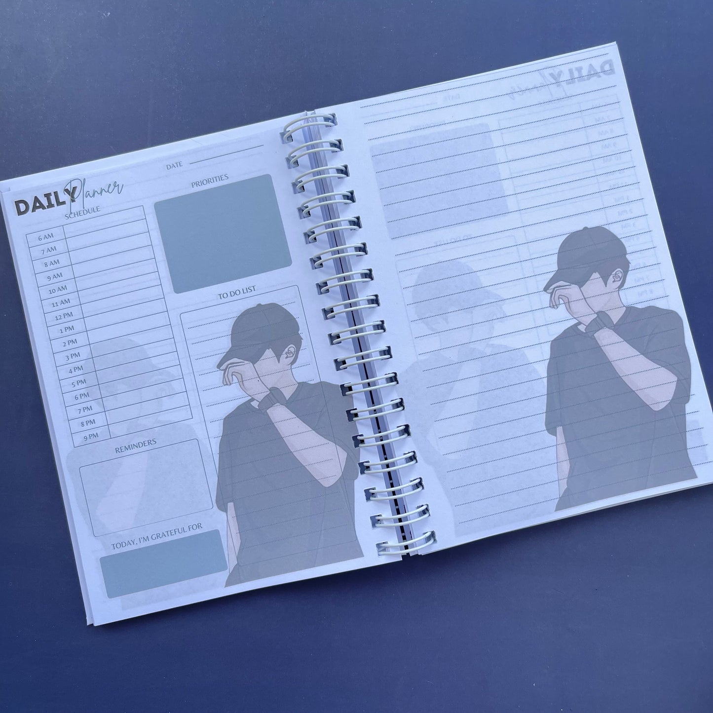 Undated Daily Planner Notebook – Productivity Journal with To-Do List, Time Blocking & Goal Setting
