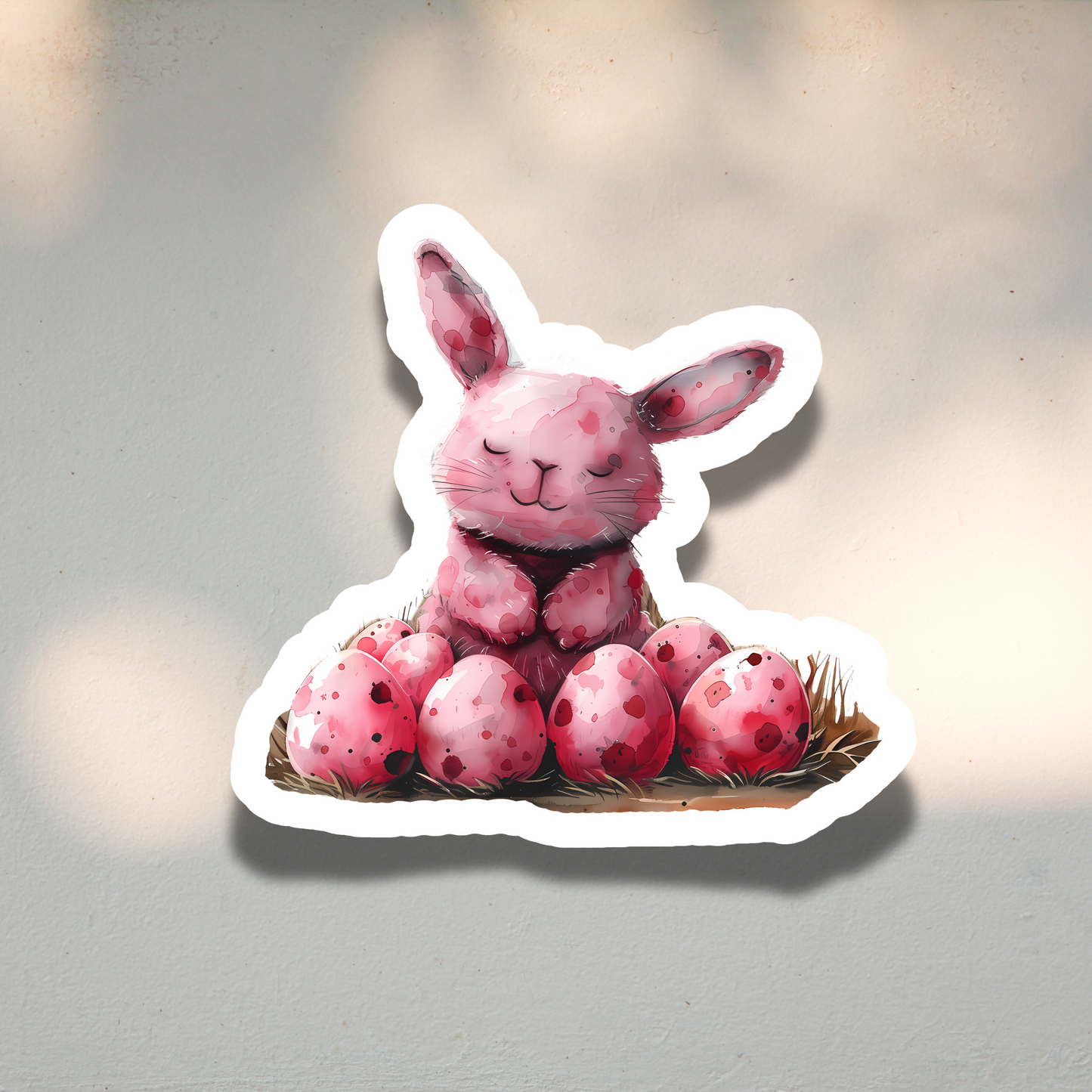 Pink Hatch Sticker Sheet