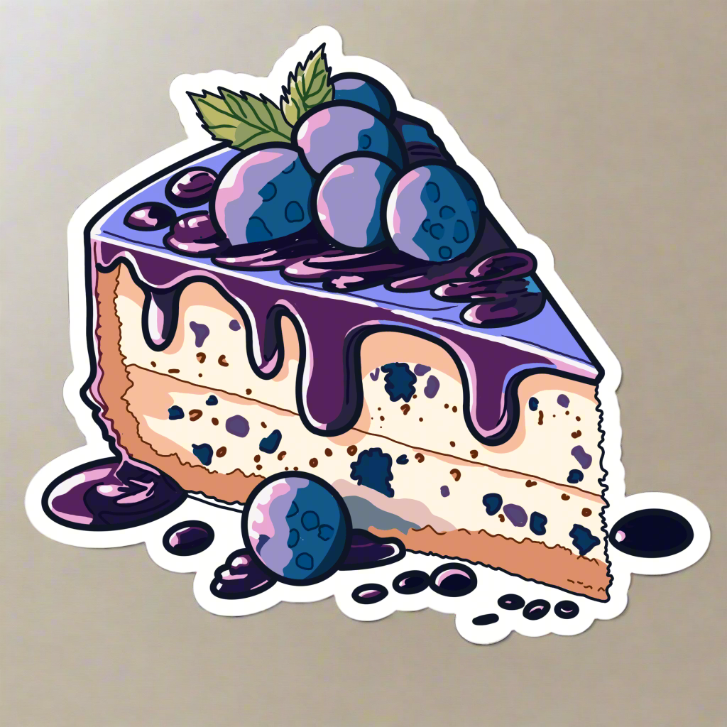 The Blueberry Table Waterproof Die Cut Stickers – Sweet & Durable Treats