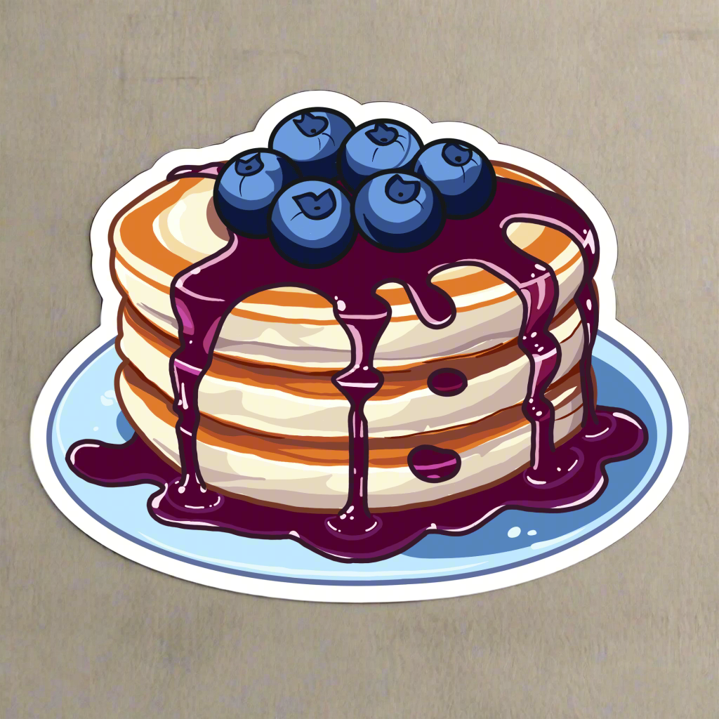 The Blueberry Table Waterproof Die Cut Stickers – Sweet & Durable Treats