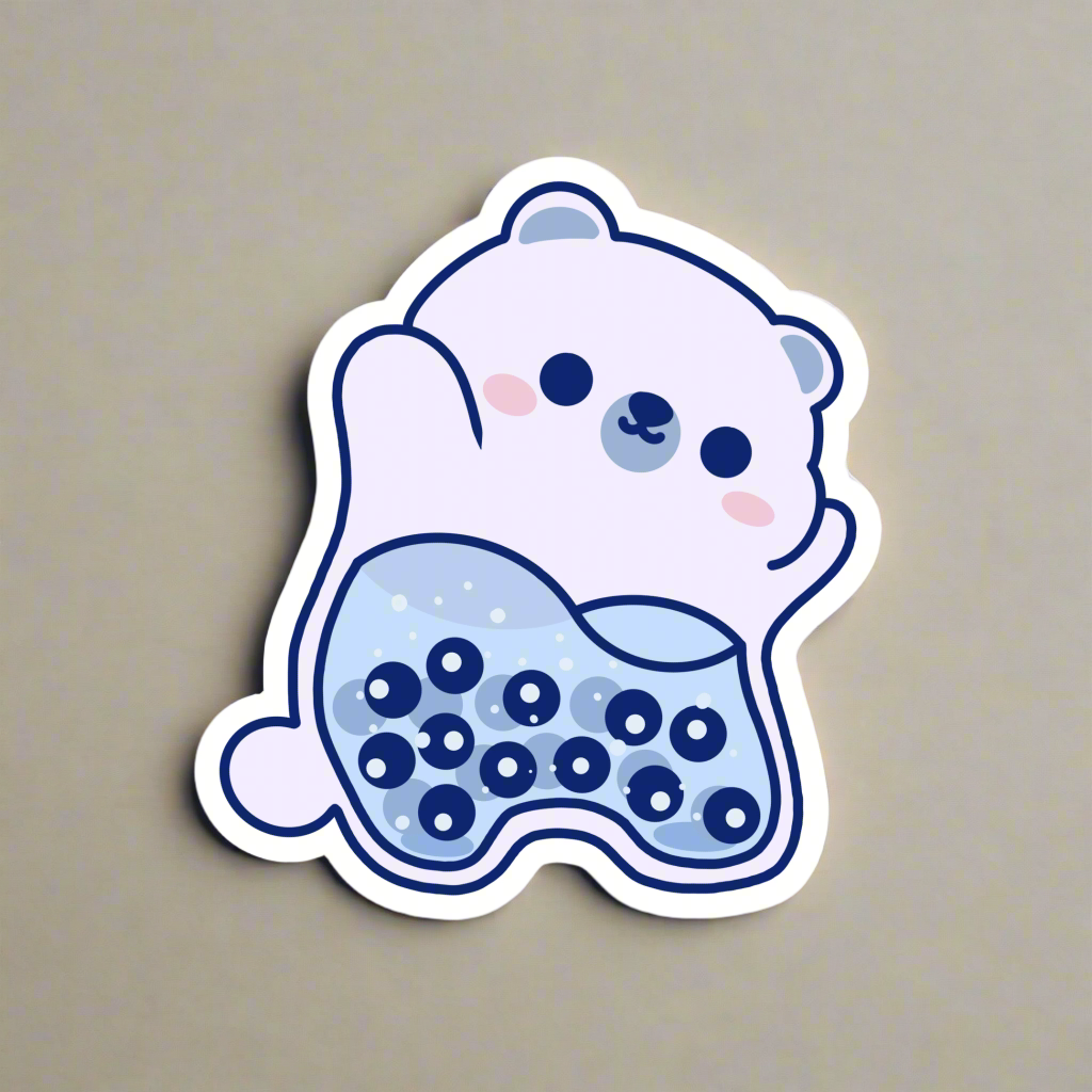 The Blueberry Table Waterproof Die Cut Stickers – Sweet & Durable Treats