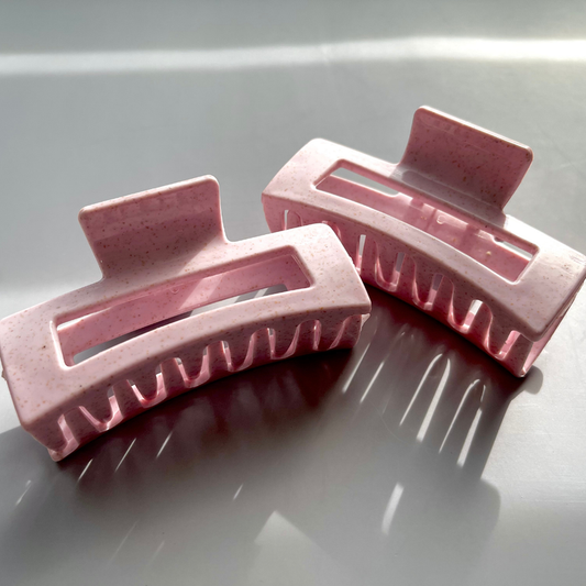 Rose Dust Speckle Hair Claw