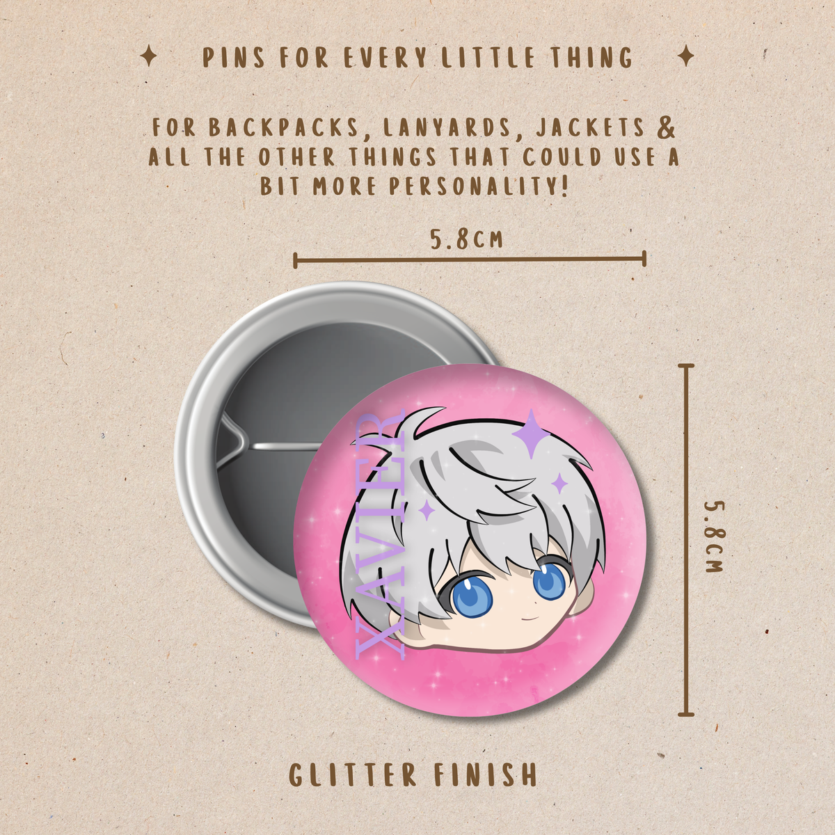 Love and Deepspace Button Pins | Backpack, Jacket & Lanyard Accessories