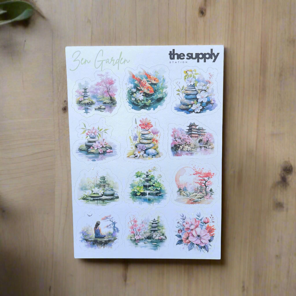 Zen Garden Sticker Sheet