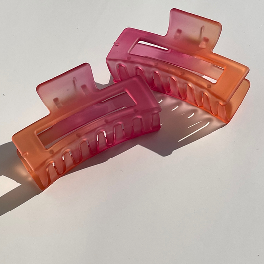 Fiery Ember Ombre Hair Claw