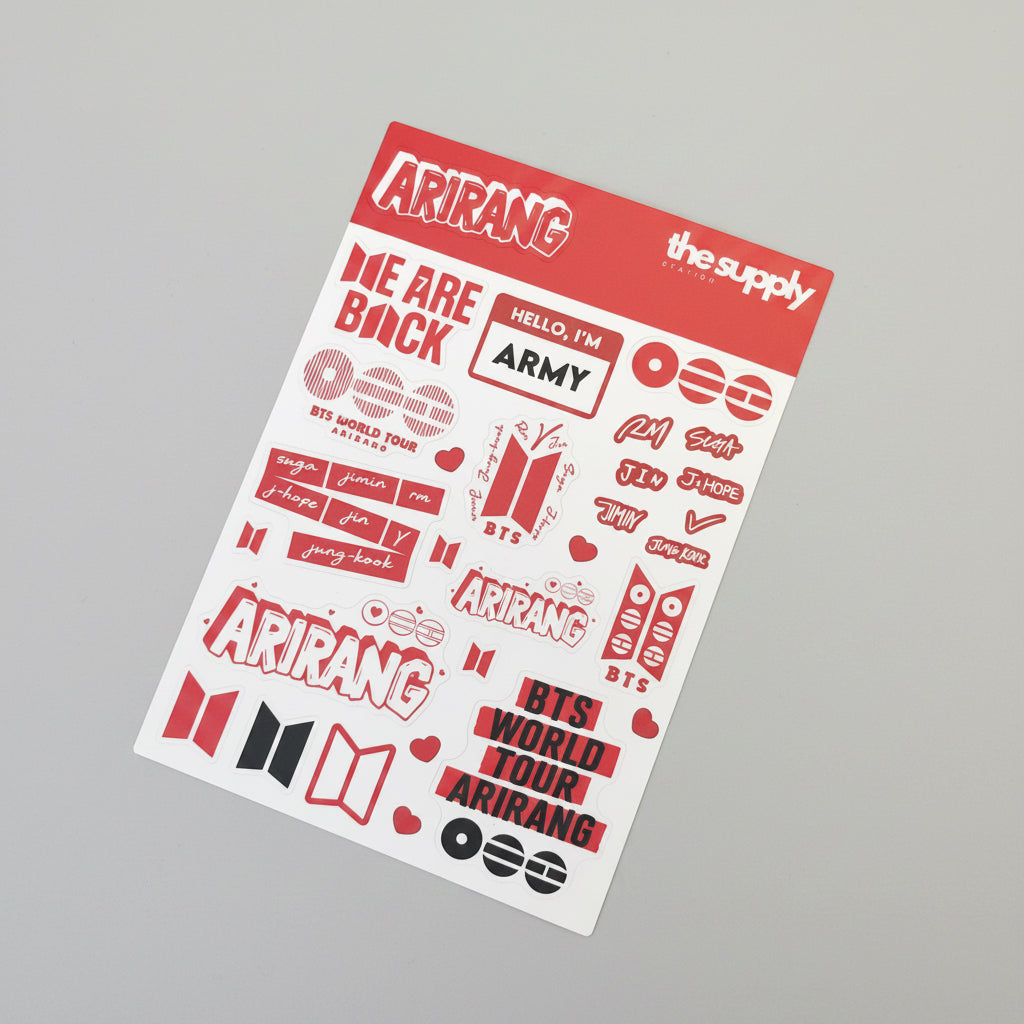 Arirang Waterproof Sticker Sheet