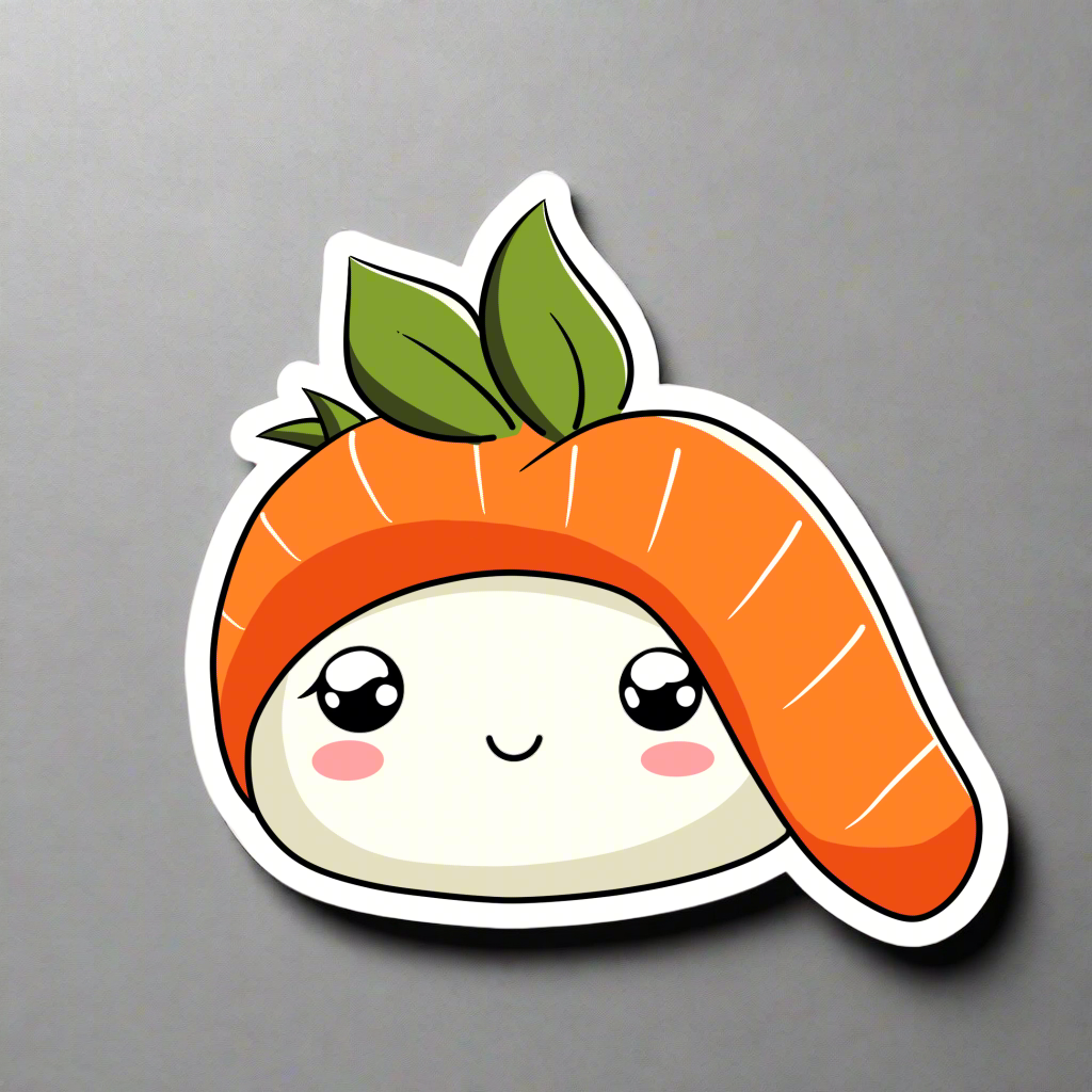 Sushi Squad Waterproof Die-Cut Stickers – Kawaii & Durable