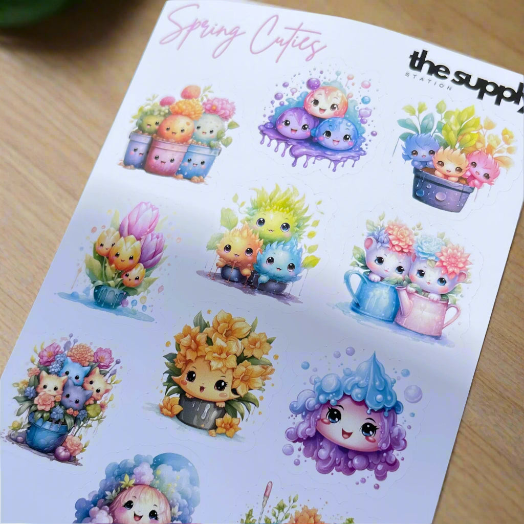 Spring Cuties Sticker Sheet