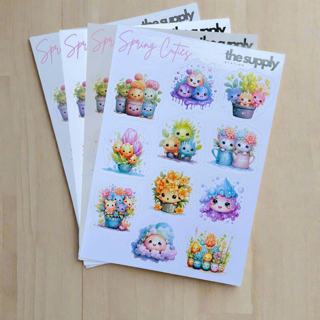 Spring Cuties Sticker Sheet