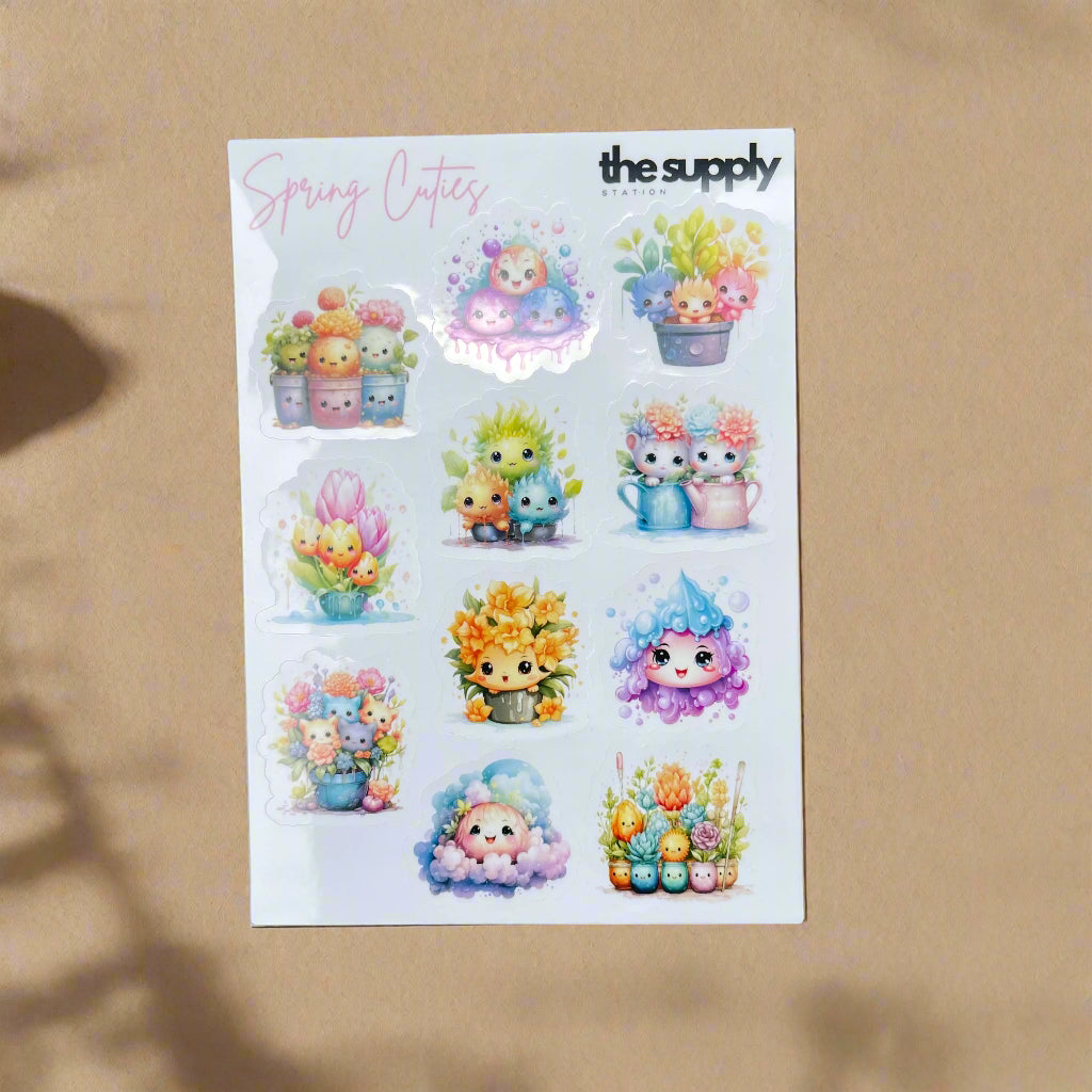 Spring Cuties Sticker Sheet
