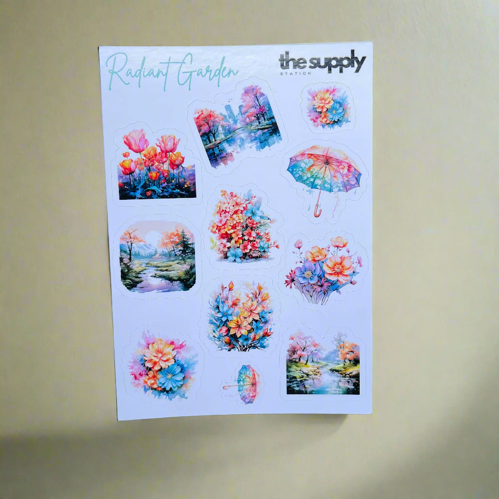 Radiant Garden Sticker Sheet