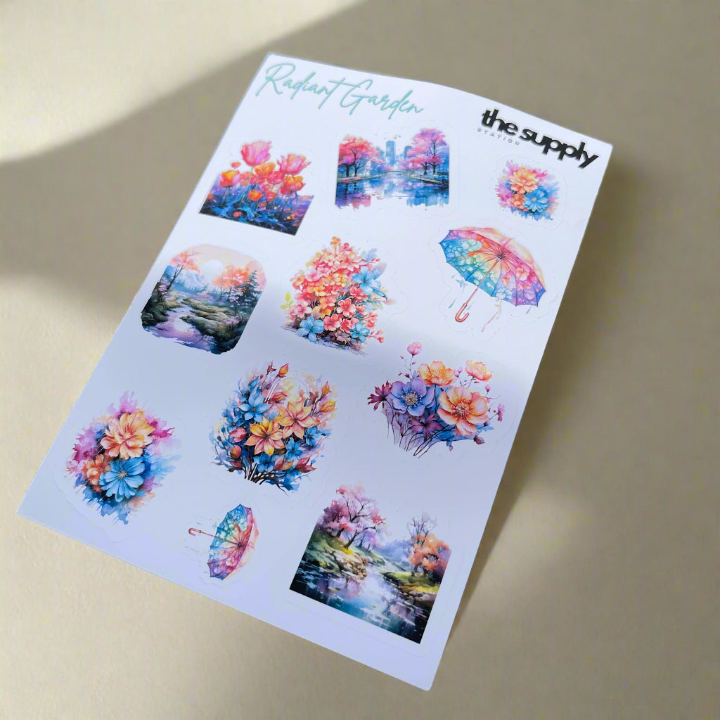 Radiant Garden Sticker Sheet