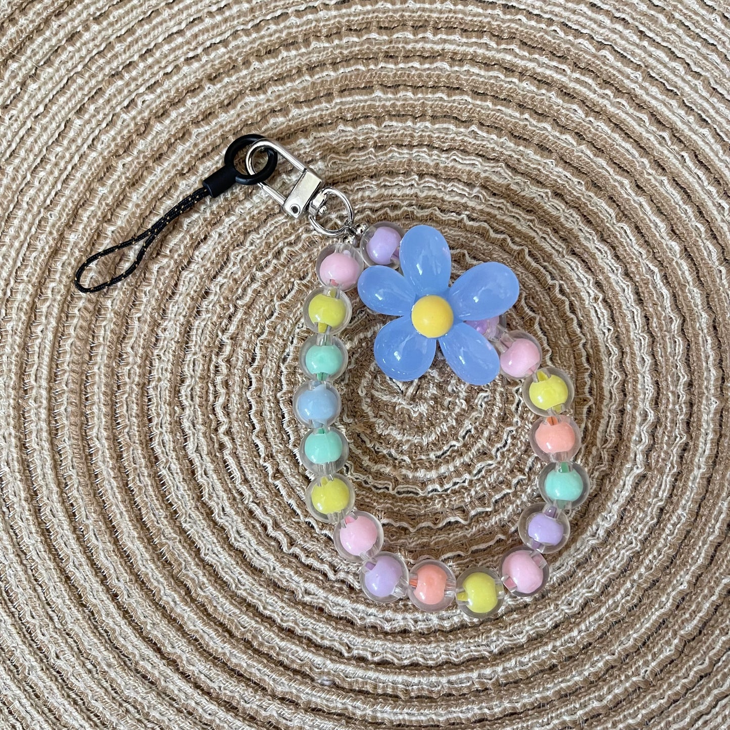 Kawaii Rainbow Beads Phone Charm Strap
