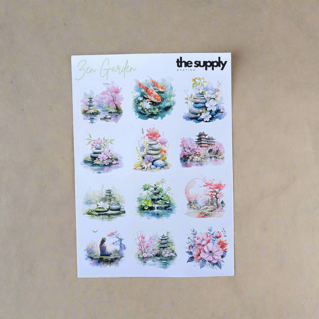 Zen Garden Sticker Sheet