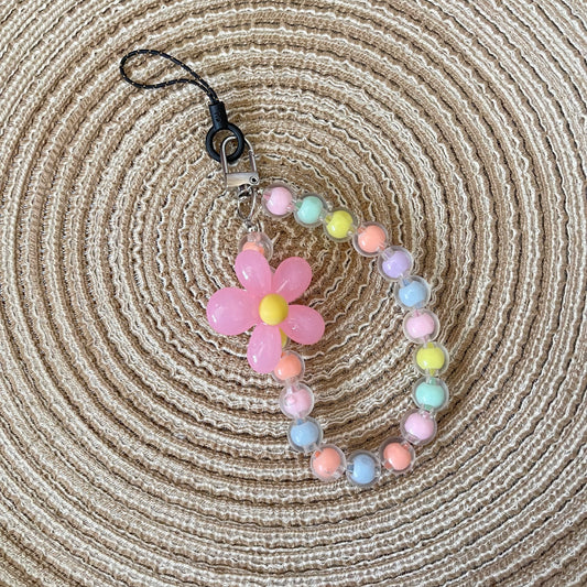 Kawaii Rainbow Beads Phone Charm Strap