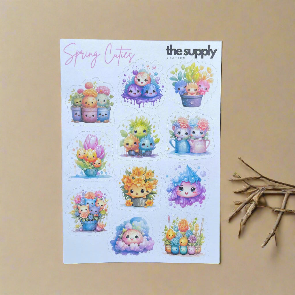 Spring Cuties Sticker Sheet