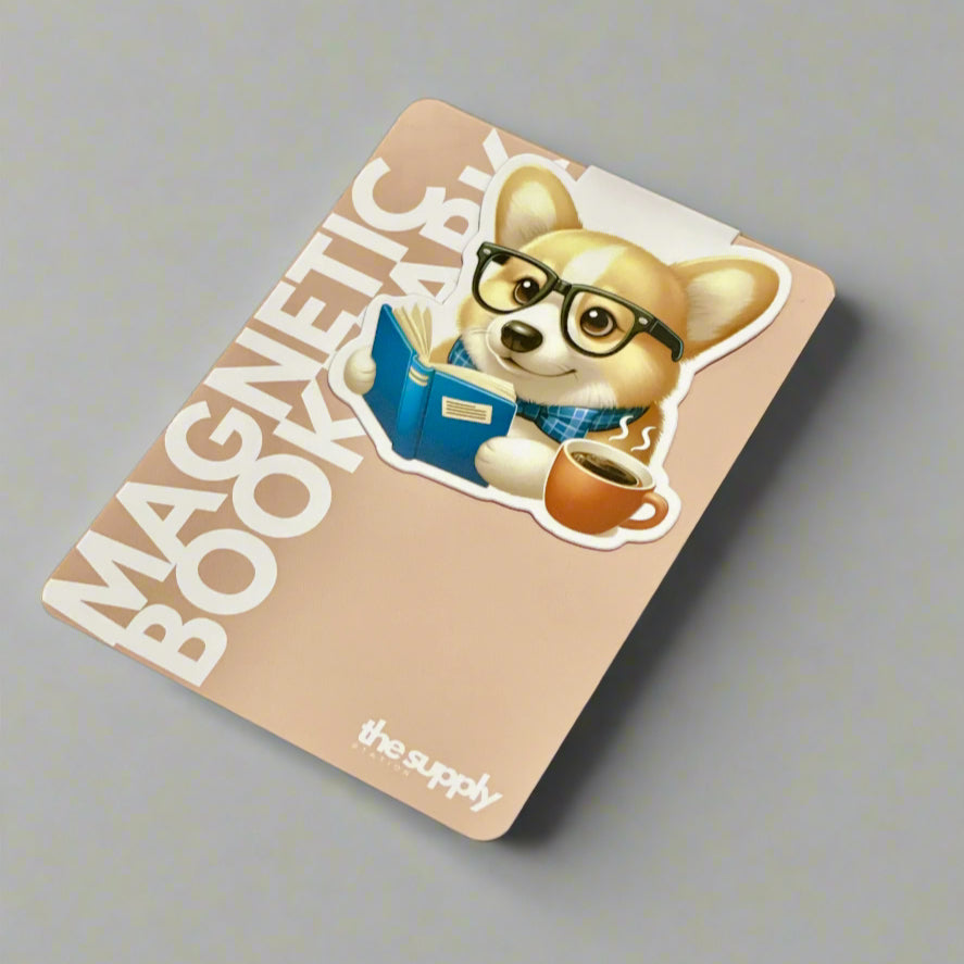 Cute Magnetic Bookmarks – Adorable Corgis, Cats & Magical Bookish Designs