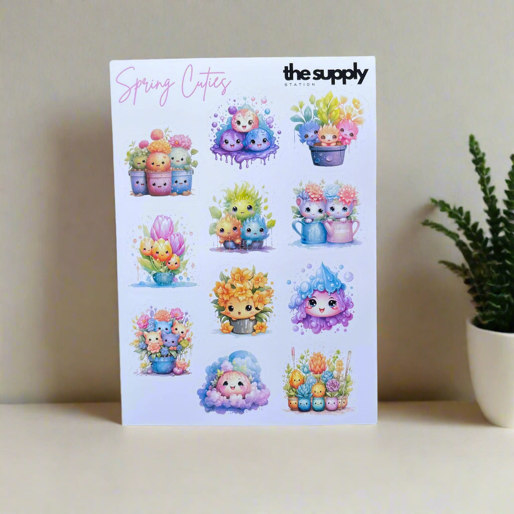 Spring Cuties Sticker Sheet