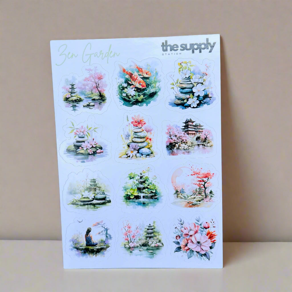 Zen Garden Sticker Sheet