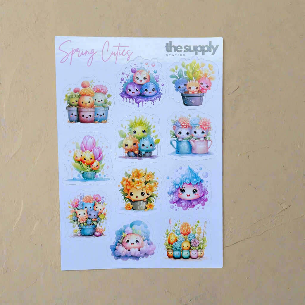 Spring Cuties Sticker Sheet