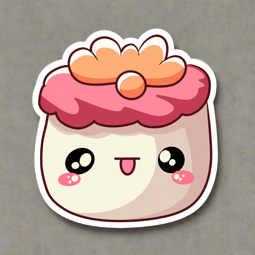 Sushi Squad Waterproof Die-Cut Stickers – Kawaii & Durable