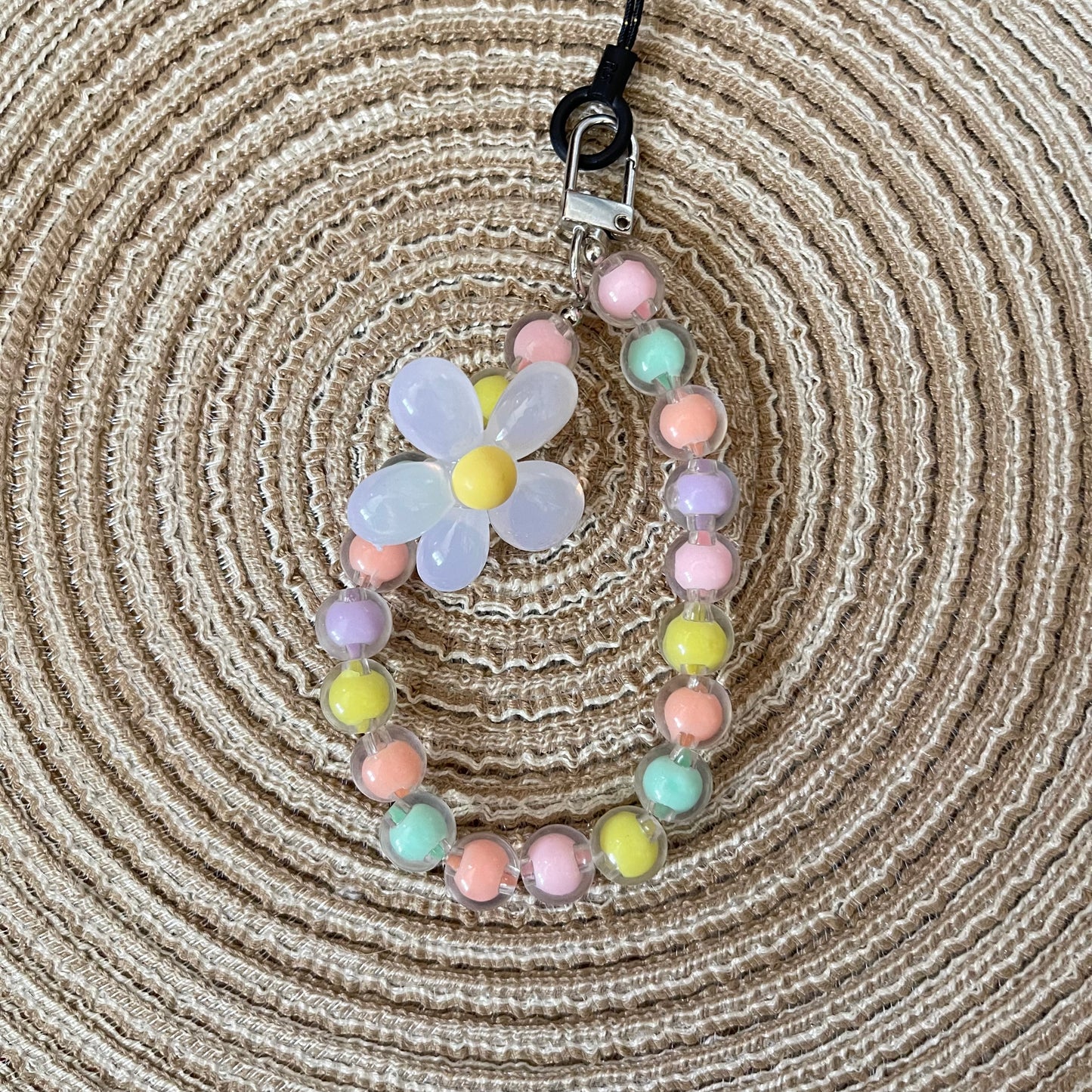 Kawaii Rainbow Beads Phone Charm Strap