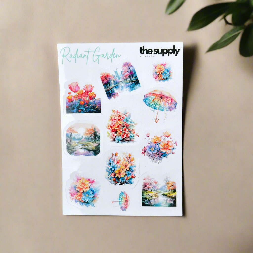 Radiant Garden Sticker Sheet