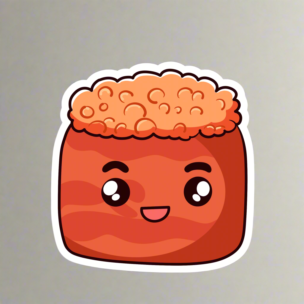 Sushi Squad Waterproof Die-Cut Stickers – Kawaii & Durable