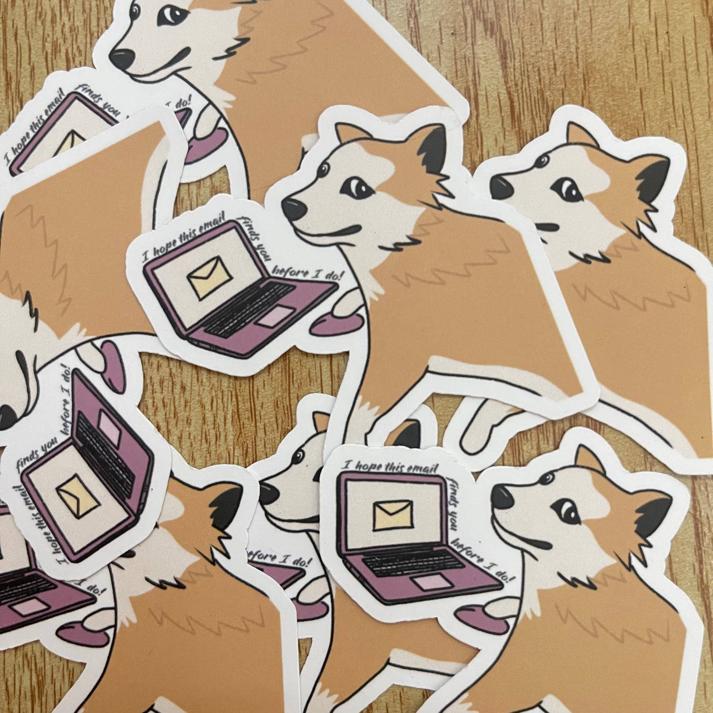 Dog Die-Cut Waterproof Stickers