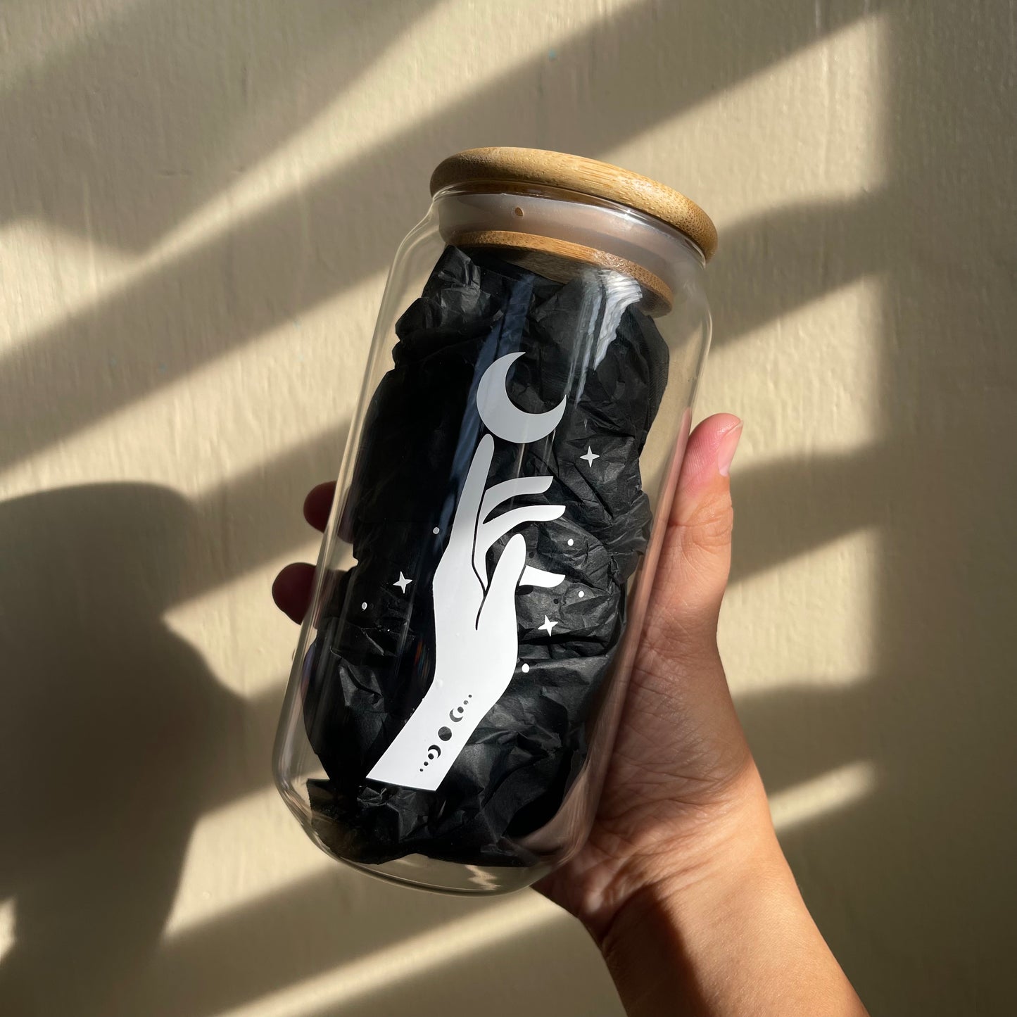 Reach for the Moon Soda Glass Cup