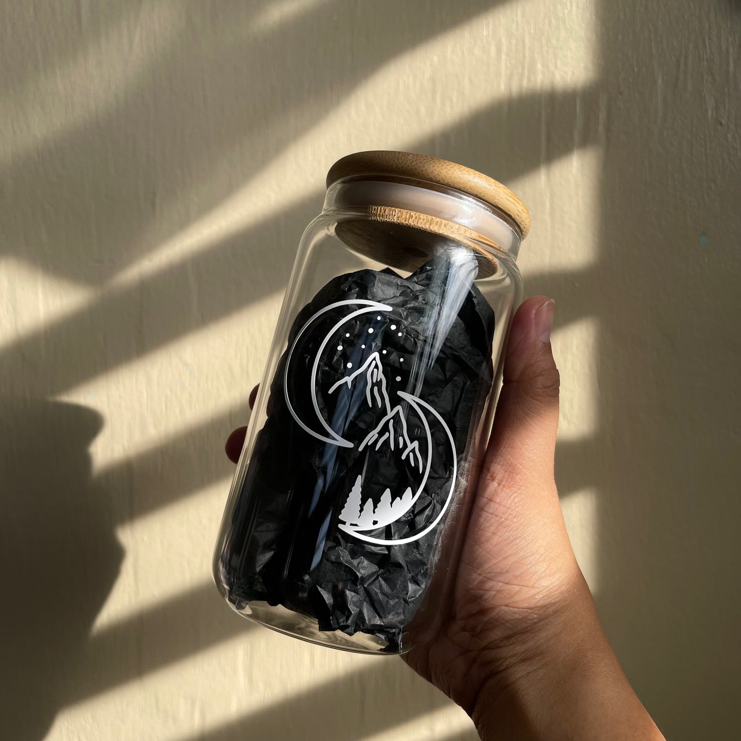 Moons & Mountains Soda Glass Cup