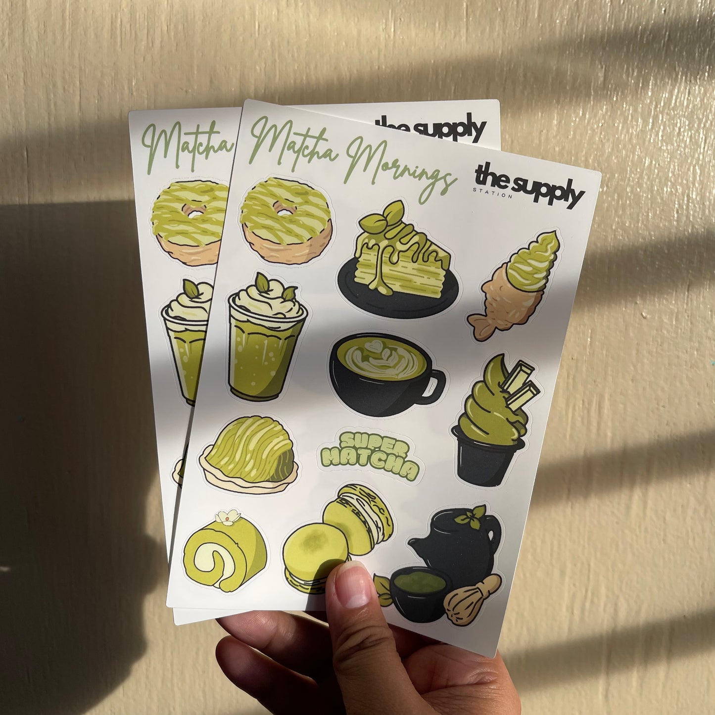 Matcha Mornings Sticker Sheet