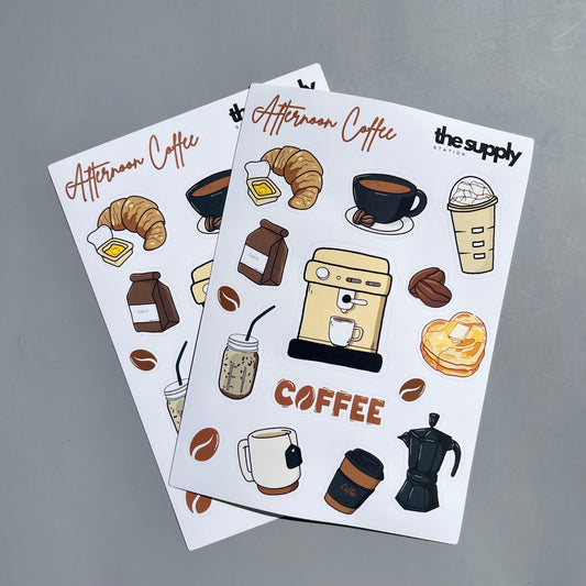 Afternoon Coffee Sticker Sheet