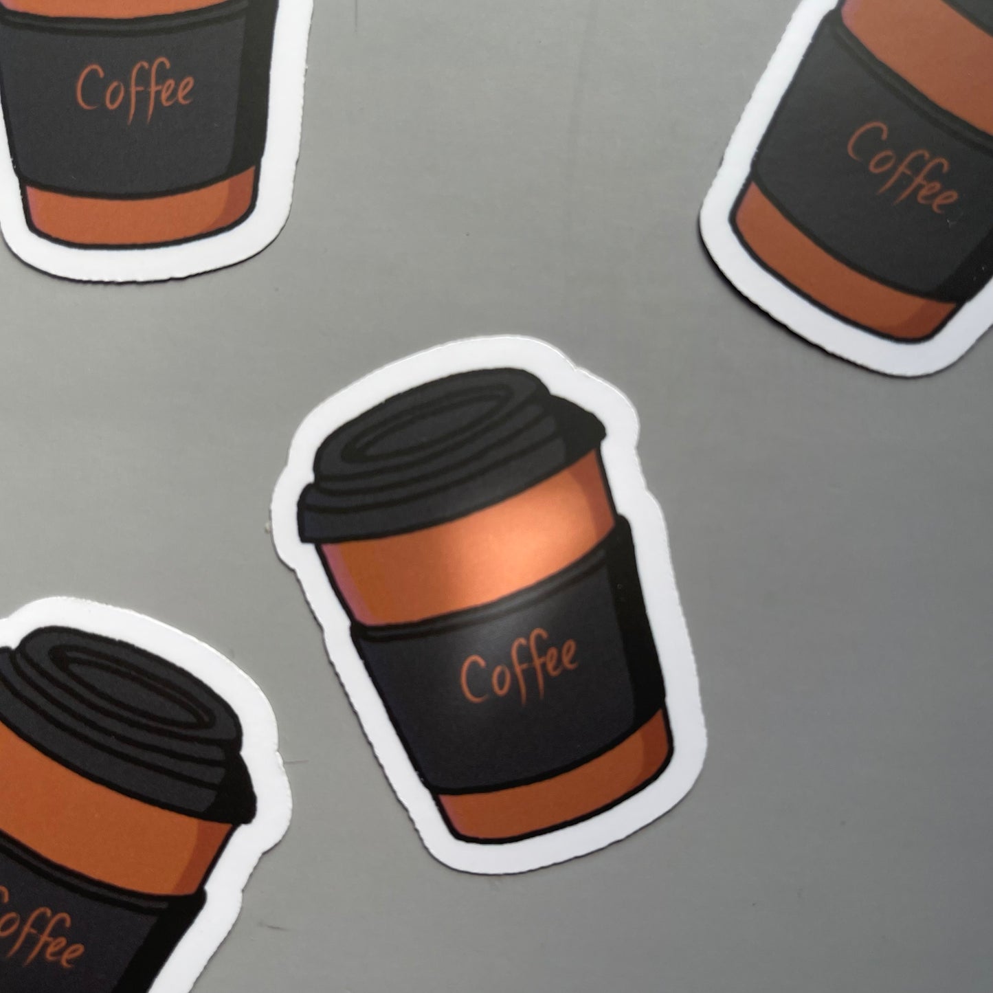 Afternoon Coffee Die-Cut Waterproof Stickers