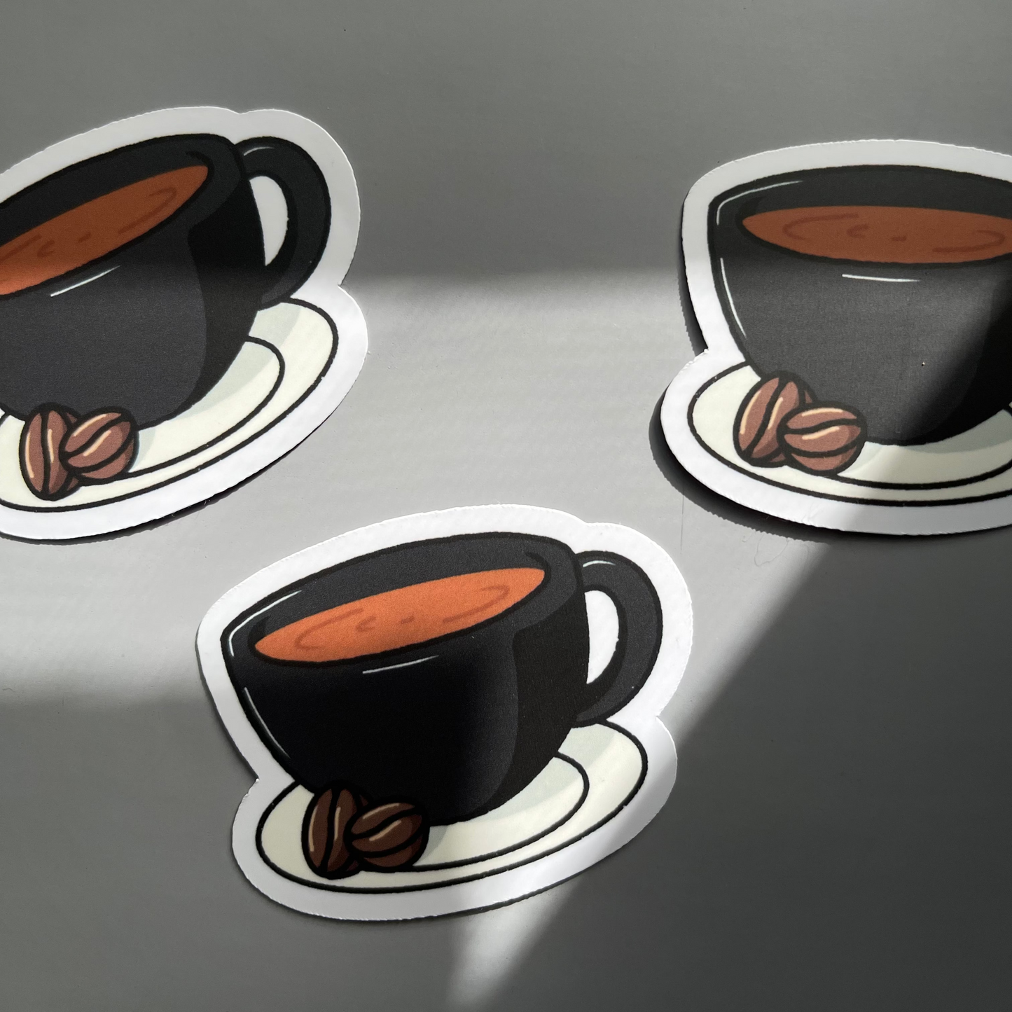 Afternoon Coffee Die-Cut Waterproof Stickers