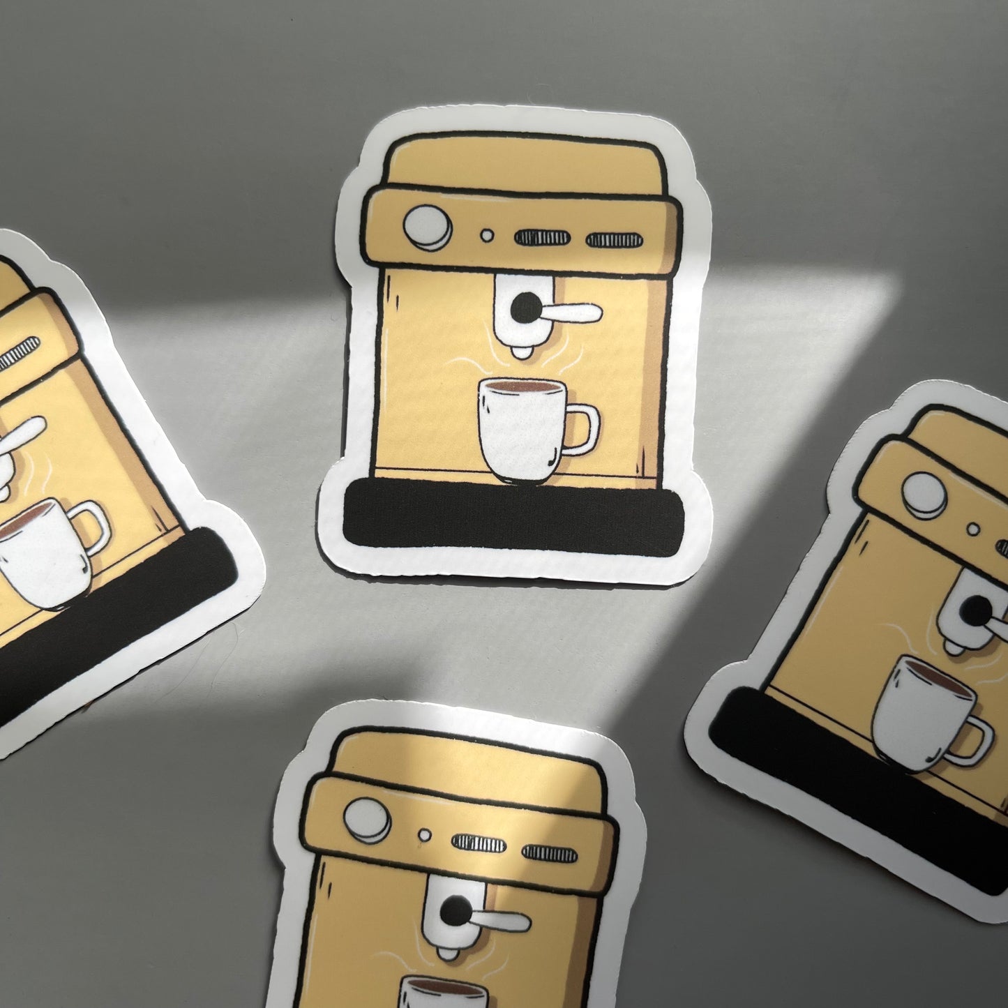 Afternoon Coffee Die-Cut Waterproof Stickers