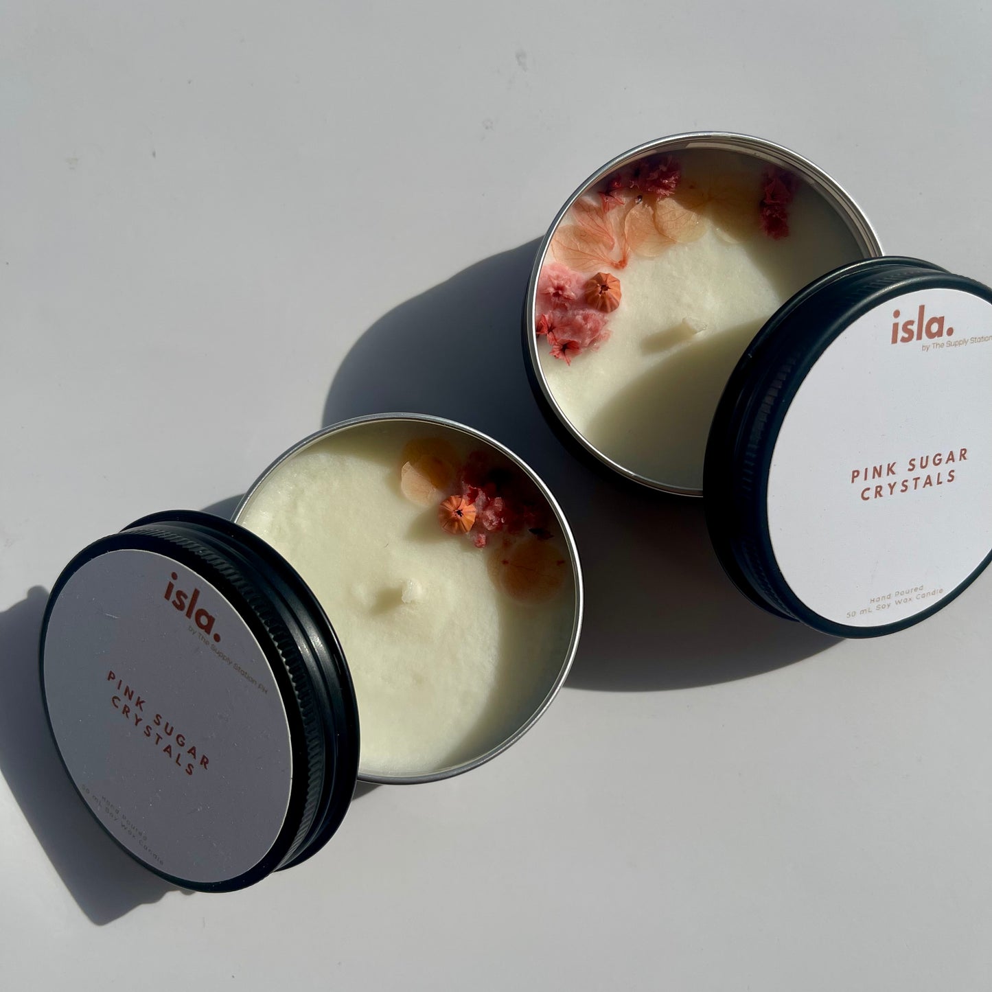 50g Pink Sugar Crystals Scented Soy Candle