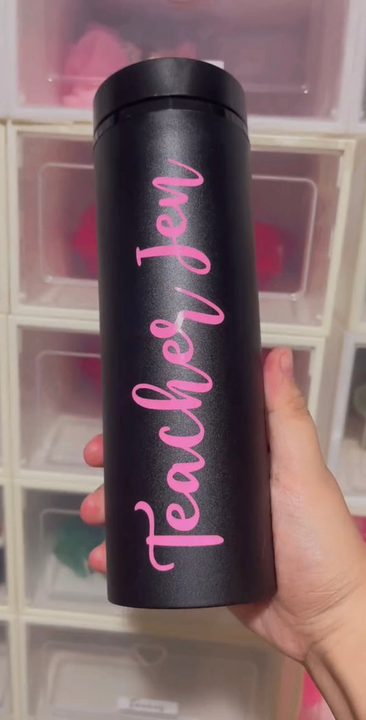 Black 16oz Skinny Tumbler