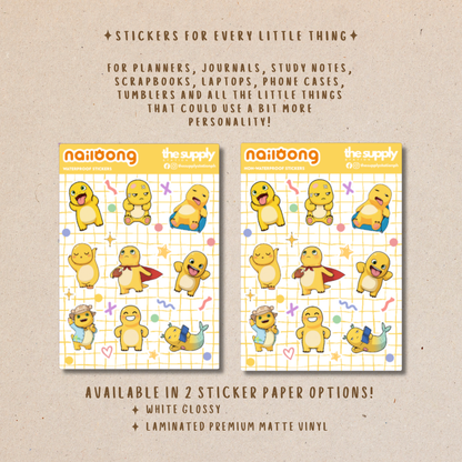 Nailong Sticker Sheet | Cute Character Stickers