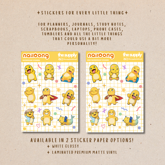 Nailong Sticker Sheet | Cute Character Stickers
